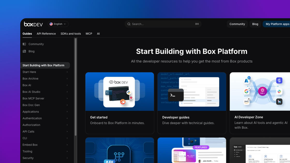 Box launches new AI-First developer documentation site | Box Blog